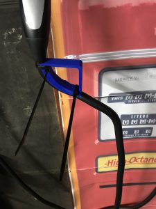 attaching radius enhancer with cable ties